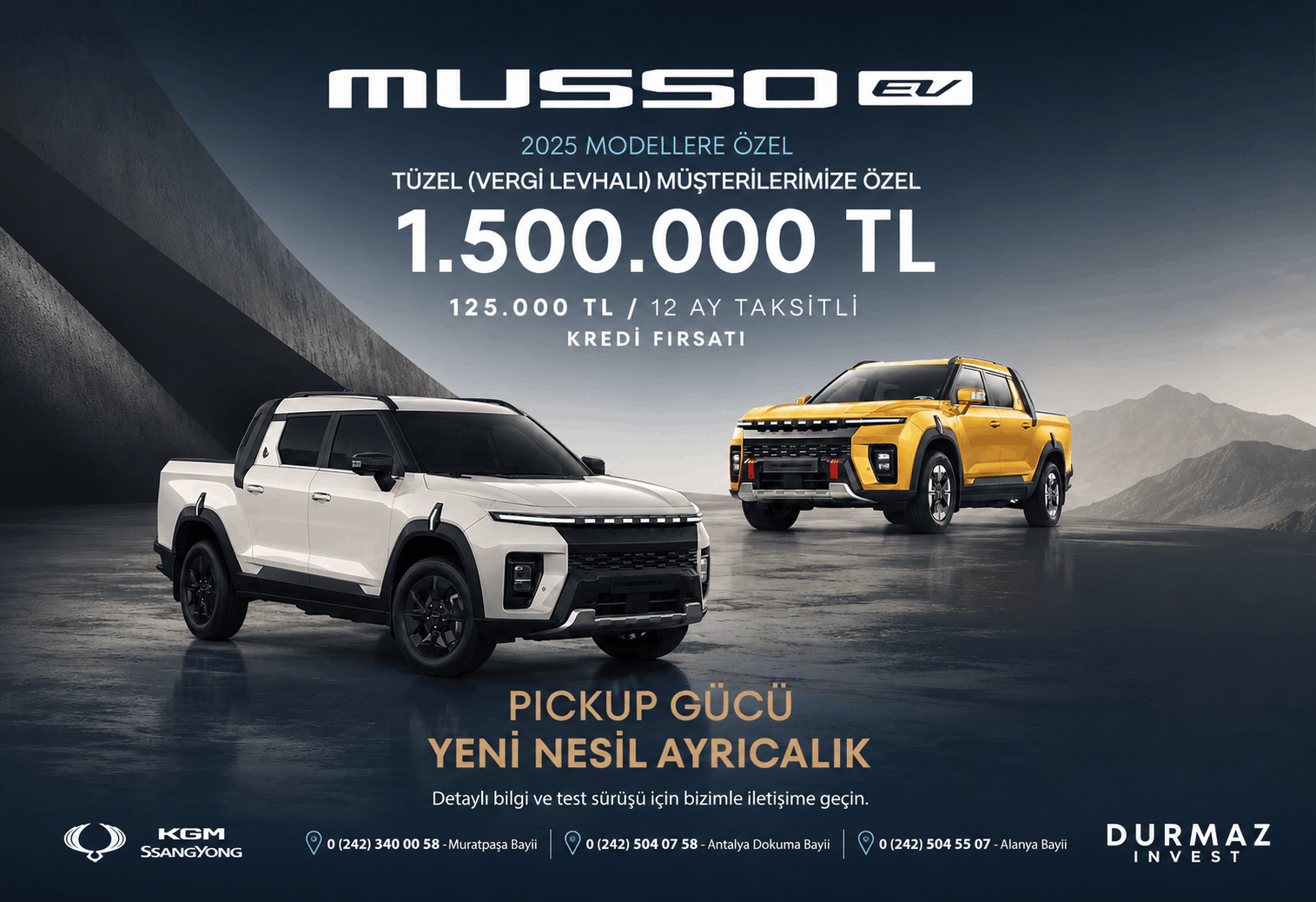 MUSSO 2025 MODELLERE ÖZEL KAMPANYA